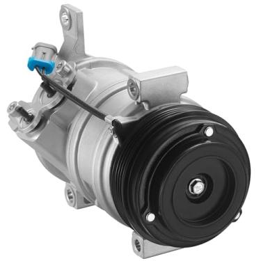 Imagem de BDFHYK Compressor de ar condicionado A/C 15169965 compatível com Chevy Silverado, Suburban, Sierra, Avalanche, Express, Tahoe, Yukon, Escalade e mais - com 2 furos de montagem