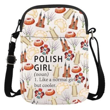 Imagem de Bolsa tiracolo polonesa para presente polonês lembranças, presente de viagem, material polonês com zíper, bolsa carteira Polska, Bolsa tiracolo feminina polonesa, Simples e prática