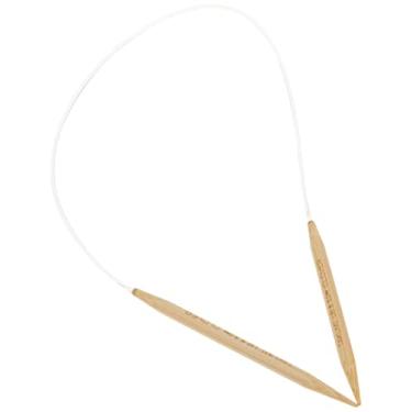 Imagem de Clover 8 Takumi Circular 40,64 cm Agulha de tricô de bambu, marrom, transparente