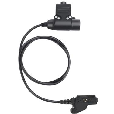 Imagem de Adaptador de rádio bidirecional U94 Ptt Adaptador de botão Push-to-Talk Calbe para fone de ouvido tático Walkie Talkie (XTS Civilian Wiring)