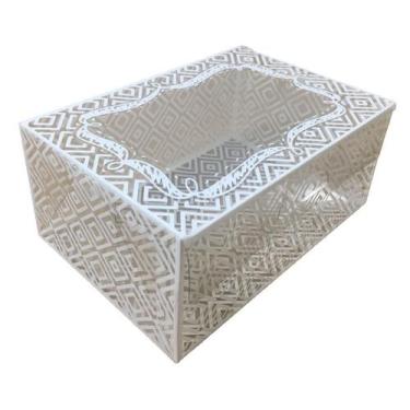 Imagem de Caixa 6 Brigadeiros Branco Acetato - Embala Cristal