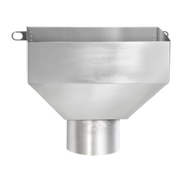 Imagem de MotiveTech Adaptador de calha para cano de descida, extensão de calha para cano de descida, entrada de substituição de 14 cm x 20 cm para tubo de drenagem, para Tubo de 89 Mm