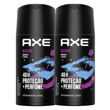 Imagem de Desodorante Antitranspirante Axe Marine Aerossol 152ml  Kit com duas unidades
