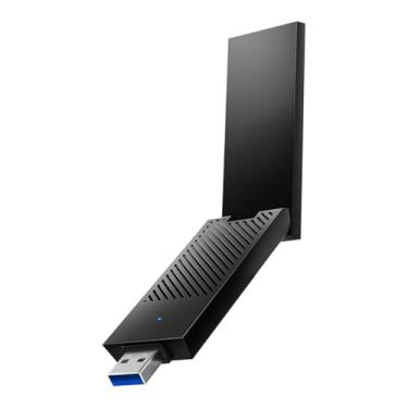 Imagem de Cudy BE6500 Adaptador Wi-Fi 7 sem fio USB 3.0 WU6500 WiFi para PC de mesa, suporta Windows 11/10, antenas de alto ganho, 6GHz, 4K-QAM, 160MHz, WPA3