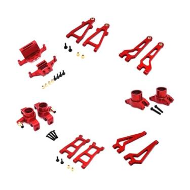 Imagem de simhoa 1: 20 RC Car Metal Upgrade Kits, Upgrade Acessórios para 1/20 20208 C8811 RC Car Sturdy RC Car Model Peças de reposição, Vermelho