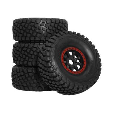 Imagem de Pneus De Caminhão De Curso Curto 1/7 1/8 17mm Hex Wheel Tyres Para Car