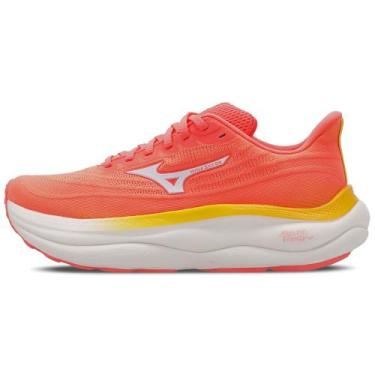 Imagem de Tênis de Corrida Mizuno Wave SKY 9 Feminino, Laranja, 36