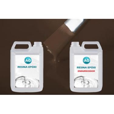 Imagem de Resina Epóxi 1KG + Cor Solida Marrom Terra RAL8082 AG - Resinas ag