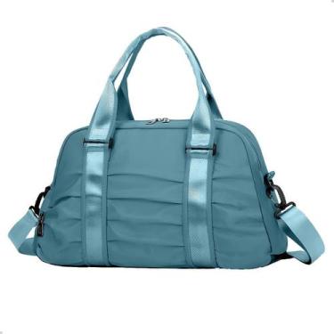 Imagem de Bolsa Mala Viagem Feminina Academia Esportes Treino Azul - M3M