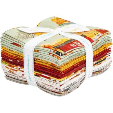 Imagem de Tara Reed Pontes cobertas no outono 16 Fat Quarters Riley Blake Designs FQ-16210-16