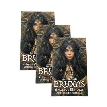 Imagem de Kit Com 3 O Tarô Das Bruxas 22 Cartas Plastificado E Manual