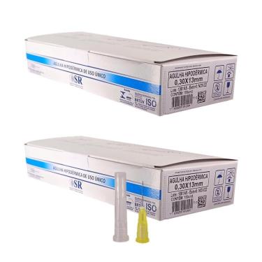 Imagem de Kit 200Un Agulha 13X0,30Mm 30G Para Ozonioterpia Sr