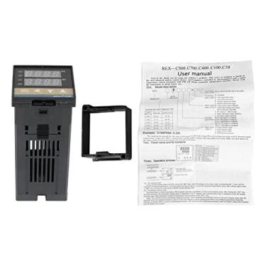 Imagem de Kit de controlador de temperatura PID Rex C100 Termostato de alta precisão digital para uso de laboratório industrial Material retardador de chama 10x5x4cm