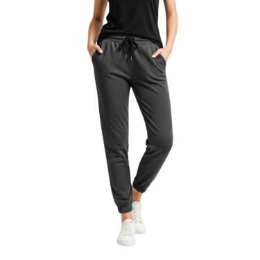 Imagem de Calça de Moletom Feminina Jogger Básica Chumbo Forrado Felpudo Flanelado com Bolso-Feminino