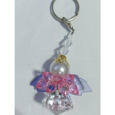 Imagem de Chaveiro Lembrancinha de Anjo Decorativo Lembrança de Aniversario Bati