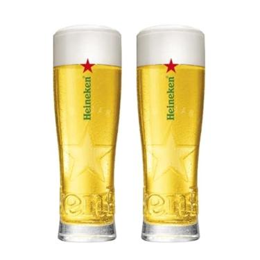 Imagem de Heineken Copos de cerveja emblemáticos - Conjunto de 2