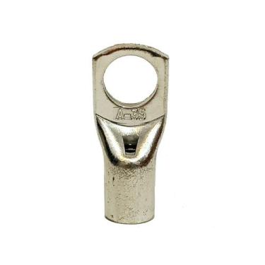 Imagem de Kit 10x Terminal Olhal Bateria Compressão Tubular 35mm M10 Reforçado R