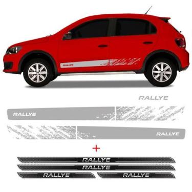 Imagem de Faixa Gol Rallye G6 2015/ Adesivo Prata + Soleira Protetora - SPORTINO