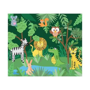 Imagem de Papel de Parede Adesivo Infantil Safari Floresta Bebe Quarto - 559pcm 