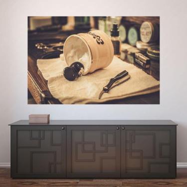 Imagem de Painel Adesivo de Parede - Barbearia - Barber Shop - 1111pnm - Allodi