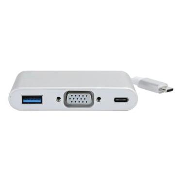 Imagem de Hub USB, Romacci 3 em 1 hub tipo C USB C para USB3.0 / VGA/adaptador t
