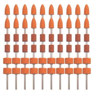 Imagem de Conjunto de rodas com aba de pedra montada em abrasivo Shitime, pacote