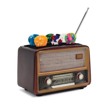 Imagem de rain bunny Caixa para palhetas de guitarra, suporte de palheta de guitarra, suporte de palheta estilo alto-falante amplificador, suporte de palheta para armazenamento e exibição de palhetas