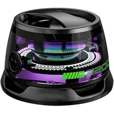 Imagem de Caixa De Som LED Bluetooth magnético portátil atmosfera colorida à prova d'água G200 RGB – Bluetooth 5.0, Som Envolvente 3W, Bateria 450mAh, Ideal para PC, Celular, Gamer