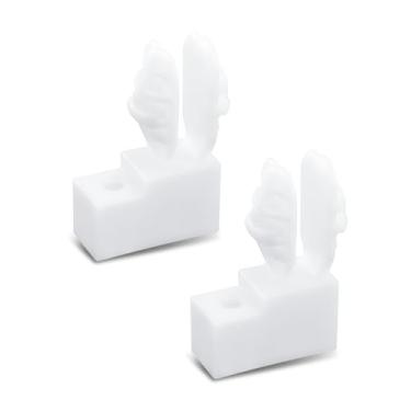 Imagem de 2 peças de clipe de grade de bico de geladeira 4930JJ2021A adequado para modelos LG Electronics substitui 1266831 suporte de tampa inferior de geladeiras