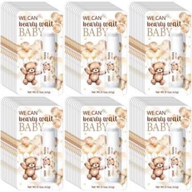 Imagem de Protetor labial Sacubee We Can Bearly Wait Bear Baby Shower x30