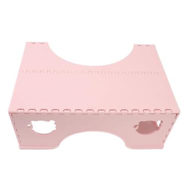Imagem de Mingzhe Bancos Dobráveis ​​Potty Bails Assistência Ao Banheiro Portátil Passo de pé Largo para Os Pés (Rosa)
