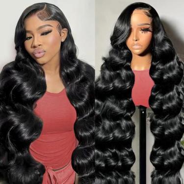 Imagem de Peruca frontal de renda haha Body Wave 100% cabelo humano 20" para mul