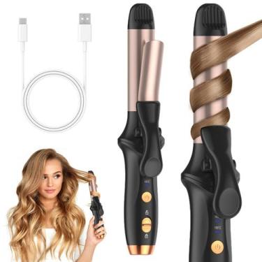 Imagem de Ferro de ondulação sem fio LNSTN Mini USB recarregável 4000mAh