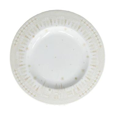 Imagem de Prato Sobremesa Tramontina Natal Noel Em Porcelana 21cm - Gici Home