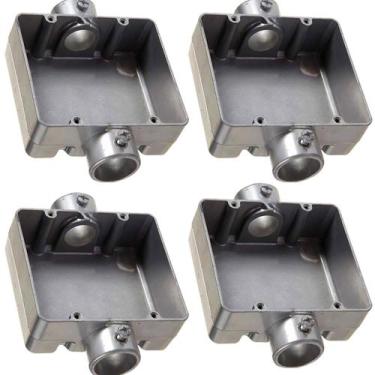 Imagem de 4 Condulete Duplo S/rosca Medida 3/4 Alumínio Tipo C Sieg