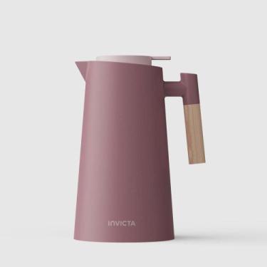 Imagem de Garrafa Térmica Cori com Gatilho 1L Rosa Vintage Invicta, Único