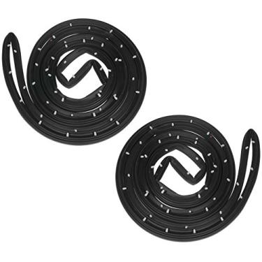 Imagem de TRQ Vedação contra intempéries para porta frontal compatível com Chevrolet G10 G20 1978-1996 G30 1978-1978 GMC G15 1979-1995 G1500 G25 G2500 G35 1979-1996 G355 00