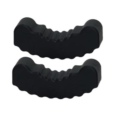 Imagem de Mqetly Suporte de macaco de carro, almofada de borracha, protetor de elevação com trilho, adaptador de piso de elevação com fenda para veículos, 2 Peças 11x3.6 Cm