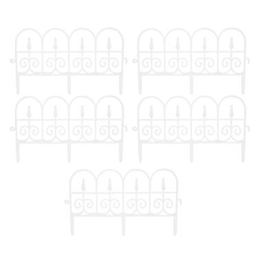 Imagem de Haofy Painéis de Fronteira Decorativos do Jardim, 5pcs à Prova de Ferrugem da Categoria Ornamental para o Pátio Ao Ar Livre, Construído para Durar Com Design Personalizável (34x58cm)