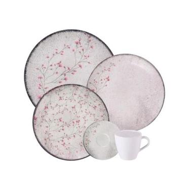 Imagem de Aparelho de Jantar Tramontina Floralis em Porcelana Decorada 20 Peças