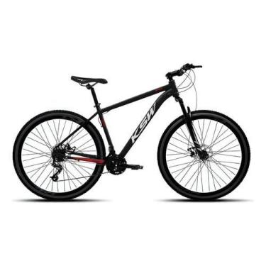 Imagem de Bicicleta Aro 29 KSW Shimano 21v Alumínio Xlt 100, Preto, Vermelho, Br