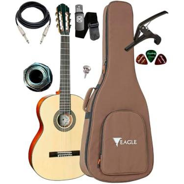 Imagem de Violão Canhoto Eagle Dh69 Eletroacústico Com Bag + Acessórios (NT)