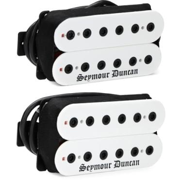 Imagem de Seymour Duncan Conjunto de captador Humbucker de inverno preto - branco enegrecido