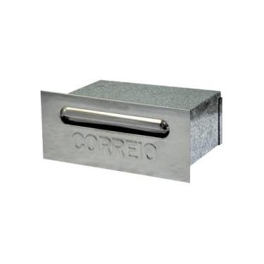 Imagem de Caixa de Correio Cartas Liza Galvinox Embutir 15x22x9cm - Metal Mig