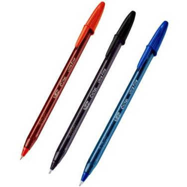 Imagem de Kit 3 Canetas Esferográfica Bic Cristal Ultra Fine 0.7mm Ponta Fina  E