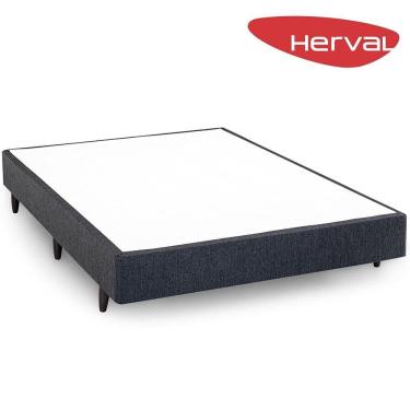 Imagem de Base Cama Box Casal Herval Forli 20x138x188 cm, Chumbo