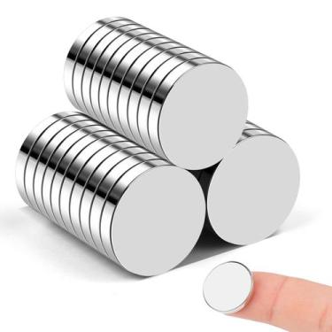 Imagem de Ímãs VSKIZ 30 pequenos redondos de 18x3 mm de terra rara para geladeir