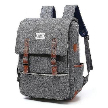 Imagem de Mochilas femininas casual coreano mochila esportiva de viagem cinza - 