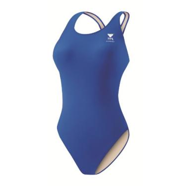 Imagem de TYR Sport – Traje de banho feminino de costas longas, Royal, 22