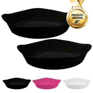 Imagem de Kit 2un Petisqueira Cumbuca Oval Plástico Peticos Frios Salgadinhos - 